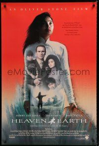 8c339 HEAVEN & EARTH int'l DS 1sh '93 Tommy Lee Jones, Joan Chen, directed by Oliver Stone!