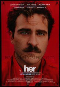 8c346 HER advance DS 1sh '13 image of depressed Joaquin Phoenix in Spike Jonze love story!