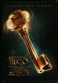 8c364 HUGO teaser DS 1sh '11 Martin Scorsese, Ben Kingsley, cool huge image of key!