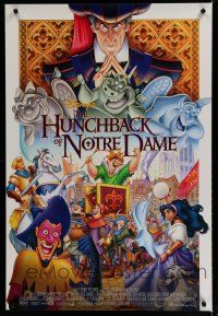 8c365 HUNCHBACK OF NOTRE DAME DS 1sh '96 Walt Disney, Victor Hugo, art of cast on parade!