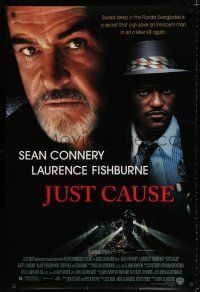 8c420 JUST CAUSE DS 1sh '95 great image of Sean Connery & Laurence Fishburne!
