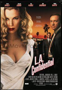 8c448 L.A. CONFIDENTIAL int'l 1sh '97 Guy Pearce, Russell Crowe, sexy Kim Basinger in white dress!