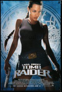8c451 LARA CROFT TOMB RAIDER advance DS 1sh '01 sexy Angelina Jolie, from popular video game!