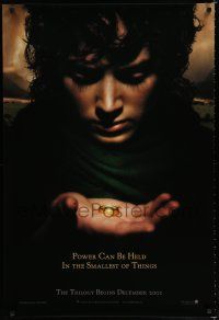 8c477 LORD OF THE RINGS: THE FELLOWSHIP OF THE RING teaser 1sh '01 J.R.R. Tolkien, power!