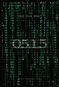 8c506 MATRIX RELOADED 5.15 holofoil teaser 1sh '03 Keanu Reeves, Wachowski Brothers sequel!