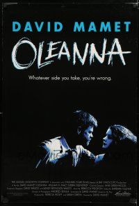 8c560 OLEANNA 1sh '94 David Mamet, William H. Macy, whatever side you take, you're wrong!