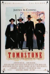 8c768 TOMBSTONE DS 1sh '93 Kurt Russell as Wyatt Earp, Val Kilmer as Doc Holliday!