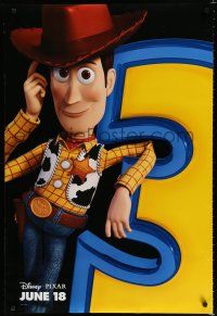 8c772 TOY STORY 3 advance DS 1sh '10 Disney & Pixar, close-up of cowboy Woody!