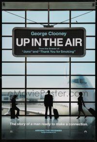 8c805 UP IN THE AIR teaser DS 1sh '09 George Clooney is ready to make a connection!
