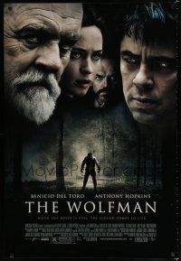 8c837 WOLFMAN DS 1sh '10 Benicio Del Toro, Anthony Hopkins, Emily Blunt!
