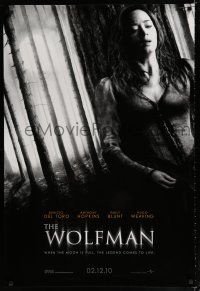 8c839 WOLFMAN teaser DS 1sh '10 cool image of Emily Blunt in forest!
