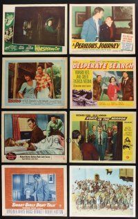 8d033 LOT OF 125 LOBBY CARDS '47 - '81 great scenes from 34 different movies!