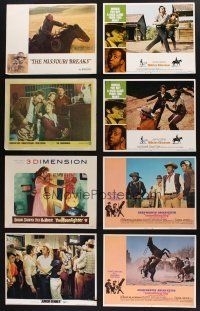 8d049 LOT OF 30 WESTERN LOBBY CARDS '50s-70s great scenes from cowboy films!