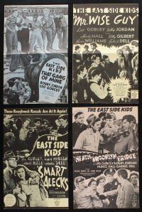 8d072 LOT OF 7 UNCUT PRESSBOOKS FROM THE EAST SIDE KIDS RE-RELEASE MOVIES '50s great images!
