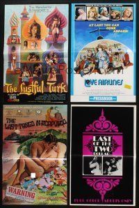 8d081 LOT OF 16 UNCUT PRESSBOOKS FROM SEXPLOITATION MOVIES '60s-70s sexy advertising images!
