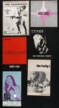8d084 LOT OF 13 UNCUT PRESSBOOKS FROM SEXPLOITATION MOVIES '60s-70s sexy advertising images!