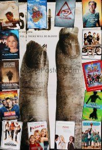 8d253 LOT OF 15 UNFOLDED DOUBLE-SIDED ONE-SHEETS '00s great images from a variety of movies!