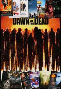 8d276 LOT OF 14 UNFOLDED MOSTLY DOUBLE-SIDED ONE-SHEETS '90s-10s Dawn of the Dead, Pacific Rim!
