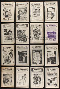 8d097 LOT OF 16 FOUR PAGE PROGRAMS FROM THE STRAND THEATRE '40s-50s Harvey, Razor's Edge & more!