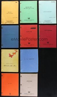 8d085 LOT OF 10 MOVIE SCRIPTS '70s-80s Cat People, Bruce Lee His Life & Legend + more!