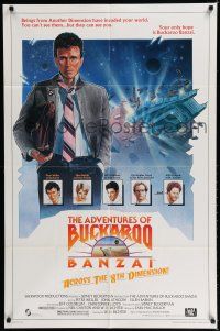 8e014 ADVENTURES OF BUCKAROO BANZAI 1sh '84 Peter Weller science fiction thriller!
