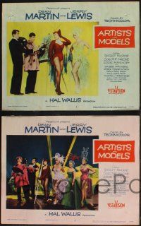 8f044 ARTISTS & MODELS 8 LCs '55 Dean Martin & Jerry Lewis, sexy Shirley MacLaine!