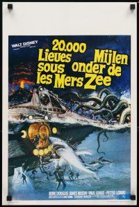 8g534 20,000 LEAGUES UNDER THE SEA Belgian R80s Jules Verne classic, art of deep sea divers!