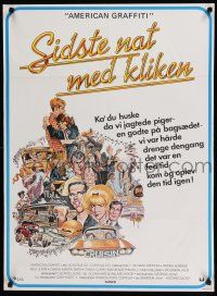 8g744 AMERICAN GRAFFITI Danish '74 George Lucas teen classic, it was the time of your life!