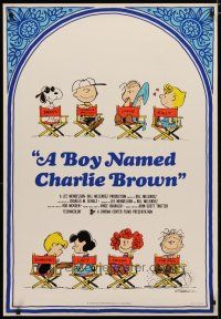 8g077 BOY NAMED CHARLIE BROWN Eng heavy stock Italian 1sh '70 art of Snoopy & the Peanuts by Schulz