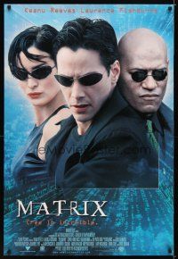 8g035 MATRIX Spanish/U.S. 1sh '99 Keanu Reeves, Carrie-Anne Moss, Fishburne, Wachowski's classic!