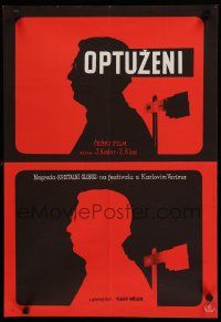 8g128 ACCUSED Yugoslavian '65 Obzalovany, Vlado Muller, Karel Vaca silhouette of man!