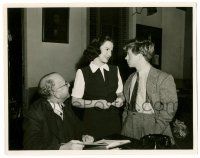8h082 ANDY HARDY'S PRIVATE SECRETARY candid 8x10.25 still '41 Rooney & young Grayson w/ director!!