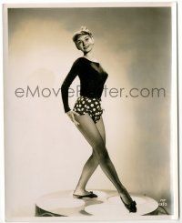 8h101 AUDREY HEPBURN 8x10 still '50s full-length sexy portrait in fishnet stockings & polka dots!