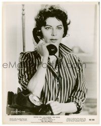 8h105 AVA GARDNER 8x10.25 still '59 close up of the sexy star talking on phone from On the Beach!