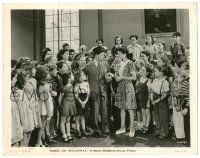 8h108 BABES ON BROADWAY 8x10.25 still '41 Mickey Rooney & Weidler surrounded by lots of children!