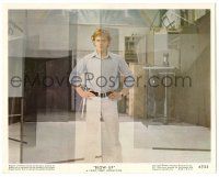 8h028 BLOW-UP color 8x10 still '67 Antonioni, full-length David Hemmings behind glass wall!