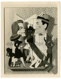 8h249 DESIGNING WOMAN 8x10.25 still '57 art of Gregory Peck & Lauren Bacall by Jacques Kapralik!
