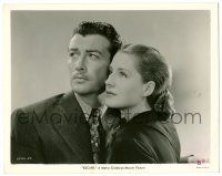 8h297 ESCAPE 8x10.25 still '40 great close up of Robert Taylor & beautiful Norma Shearer!