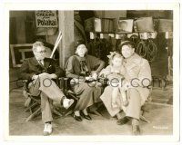 8h311 FLESH candid 8x10.25 still '32 director John Ford with Wallace Beery & his family on the set!