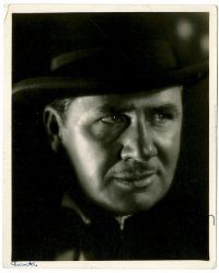 8h341 GEORGE BANCROFT 8.25x10 still '30s super close portrait surrounded by shadows by Hommel!