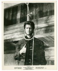 8h366 GOOD, THE BAD & THE UGLY 8.25x10 still '68 c/u of Clint Eastwood with noose around his neck!