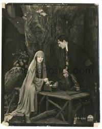8h400 HER LOVE STORY 8x10.25 still '24 great c/u of Gloria Swanson with suitor sitting under tree!