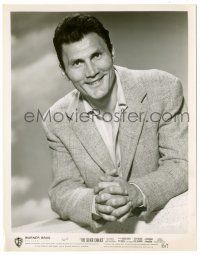 8h447 JACK PALANCE 8x10.25 still '55 smiling portrait in suit jacket from The Silver Chalice!