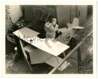 8h449 JACKIE COOPER deluxe 8x10 still '30s showing his full size replica toy plane by Russell Ball!