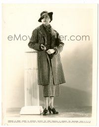 8h456 JANE WYATT 8x10.25 still '35 full-length modeling cool jacket, matching skirt & hat!