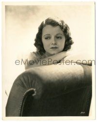 8h459 JANET GAYNOR deluxe 8x10.25 still '32 c/u seated portrait with arms crossed by George Hurrell