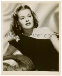 8h467 JANIS PAIGE 8.25x10 still '40s close up wearing sexy dress with one bare shoulder!