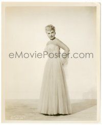 8h504 JUDY HOLLIDAY 8.25x10 still '50 full-length portrait in great dress from Born Yesterday!