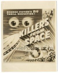 8h528 KILLERS FROM SPACE 8x10.25 still '54 great artwork image used on the six-sheet!