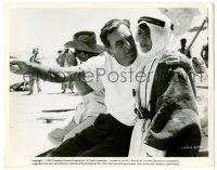 8h557 LAWRENCE OF ARABIA candid 8x10.25 still '63 David Lean speaking with young boy in costume!